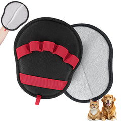 1 Pack Pet Hair Removal Glove with Upgraded electrostatic tech for couches, Carpets & Clothes. Magic Brush for Gentle pet Massage and deshedding. Pet Hair Glove, Reusable and Washable for Home Clean