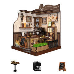 DIY Wooden Dollhouse Tiny Home Book Nook Kit – Tiny House Miniature for Adults