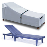 Patio Chaise Lounge Cover with Handles, Outdoor Lounge Chair Cover