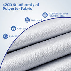 Jet Ski Cover, 420D Heavy Duty Waterproof Jet ski Covers with Air Vent, Jet Ski Watercraft Cover