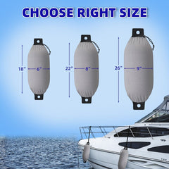 Marine Grade Fade and Tear Resistant Boat Fender Cover Fade and Tear Resistant, 4-Pack Heavy Duty Waterproof Marine Fender Covers Bumper Covers(Boat Fender Not Included)