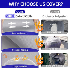 Marine Grade Fade and Tear Resistant Boat Fender Cover Fade and Tear Resistant, 4-Pack Heavy Duty Waterproof Marine Fender Covers Bumper Covers(Boat Fender Not Included)