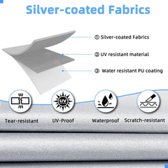 Zenicham Pop Up Camper Cover Heavy Duty Waterproof camper cover