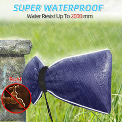 Thickened Outdoor Faucet Cover Socks for Winter Freeze Protection,Reusable Water Spigot Covers Winter Insulated Larger Size ,Hose Bib Covers with Reflective Strips,2 Pack