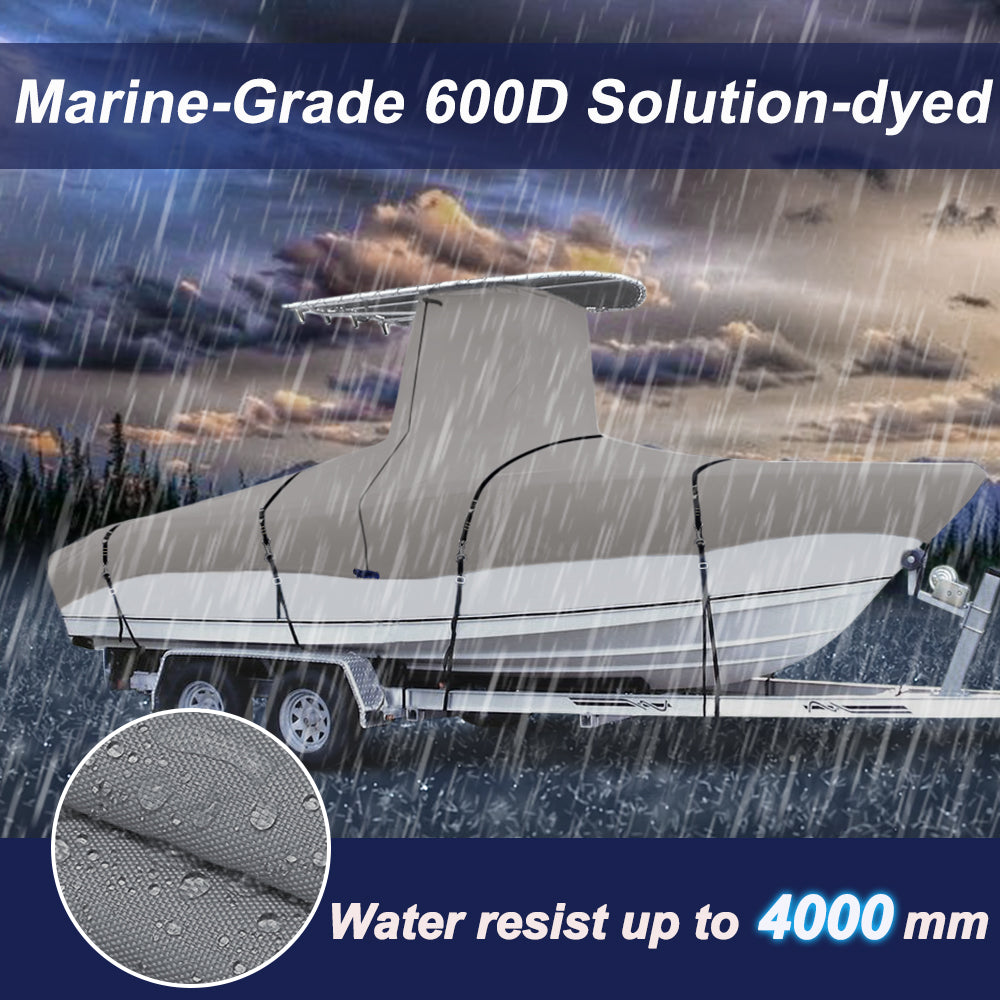 How do you cover a boat with T-top?