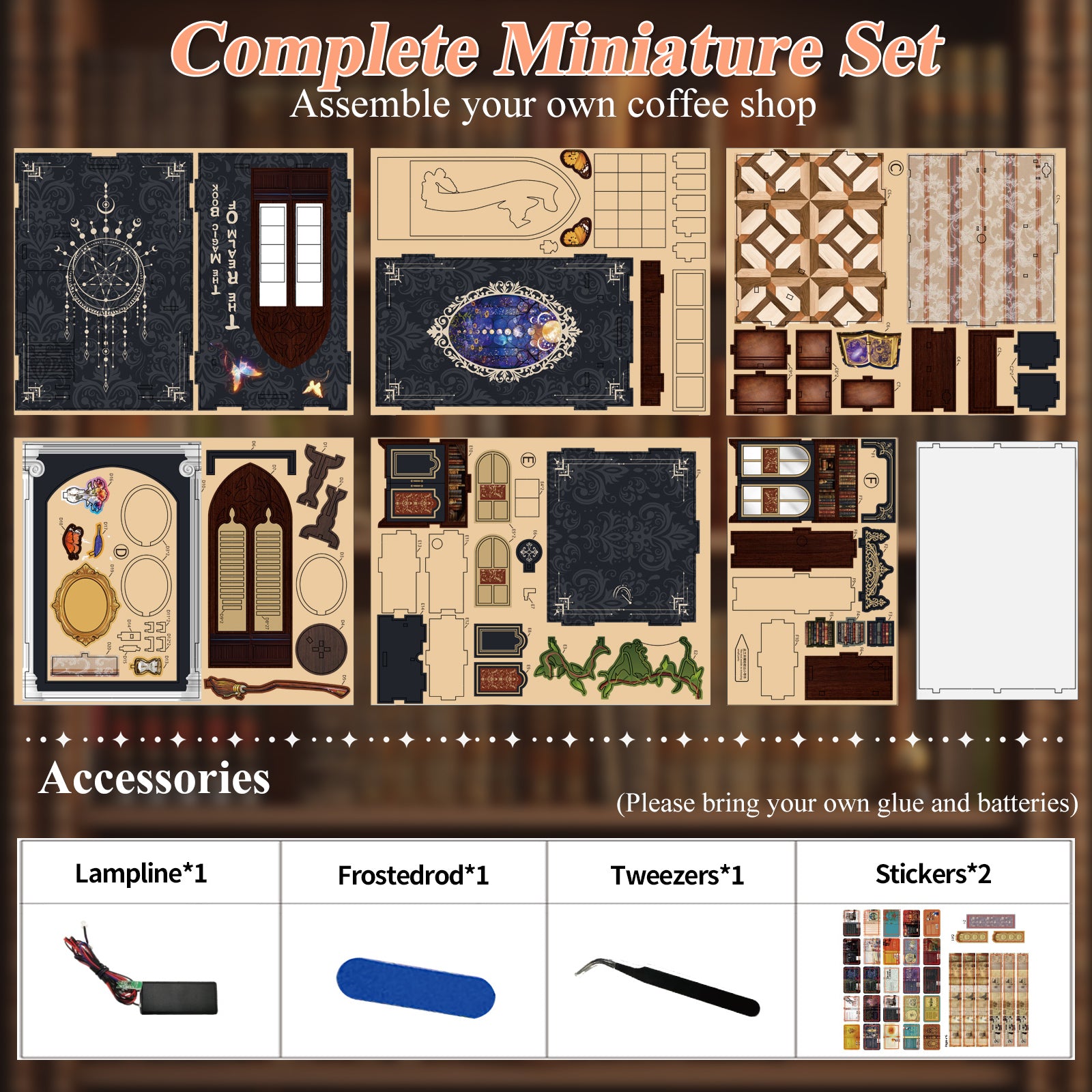 DIY Wooden Dollhouse Tiny Home Book Nook Kit – Tiny House Miniature for Adults