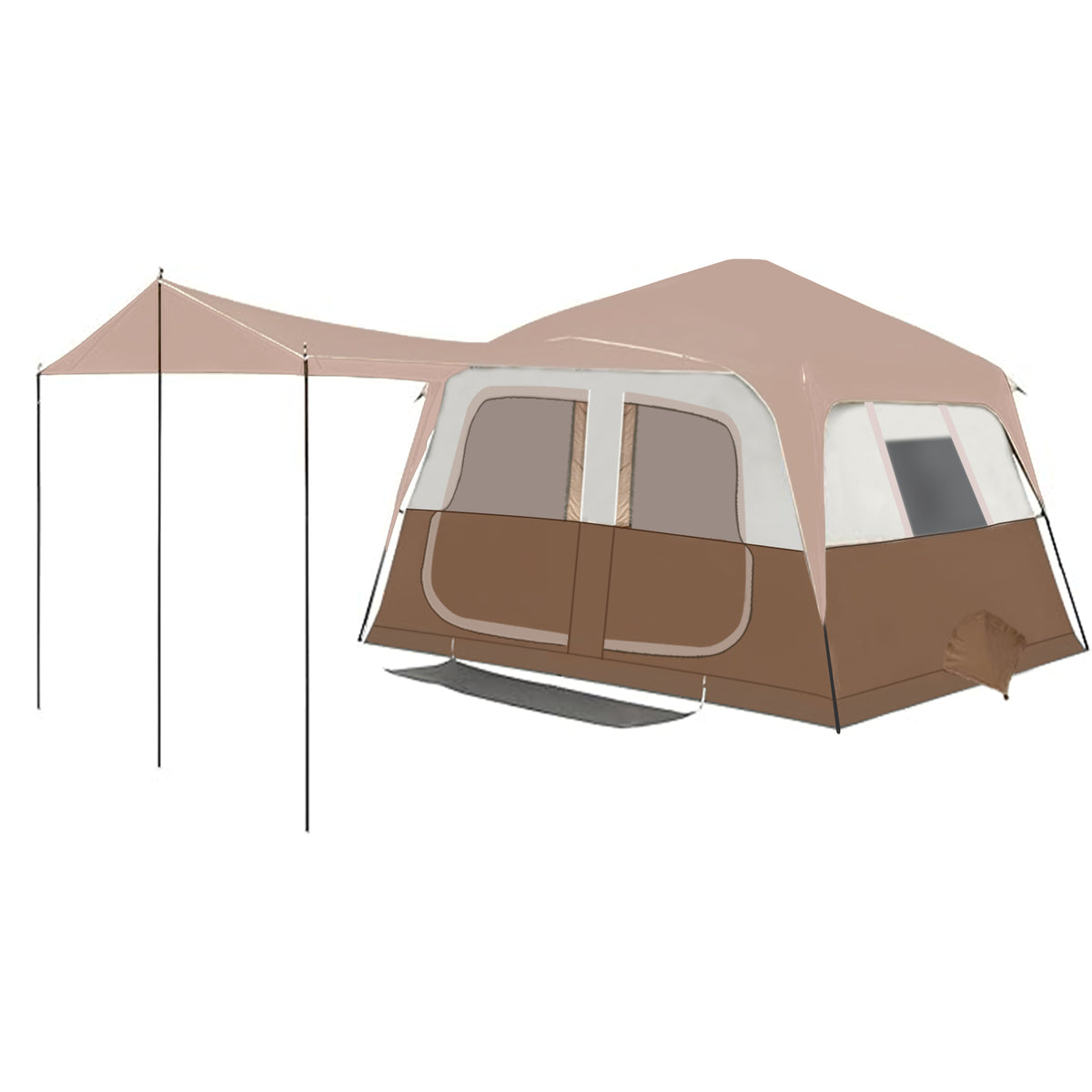 camping tent 8 person waterproof 8 Person Instant Cabin Tents, Large Waterproof Tents for Camping, Fami – zenicham