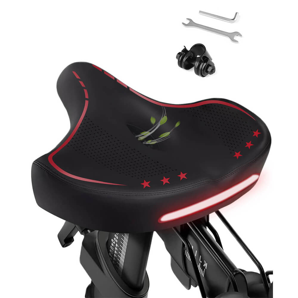 Oversized Bike Seat Cushion Replacement, Comfortable Bike Saddle for Men & Women, Accessories for Bike, Exercise Bicycle Seat for Spin, Mountain, ... Oversized Bike Seat Cushion Replacement, Comfortable Bike Saddle for Men & Women, Accessories for Bike, Exercise Bicycle Seat for Spin, Mountain, ...