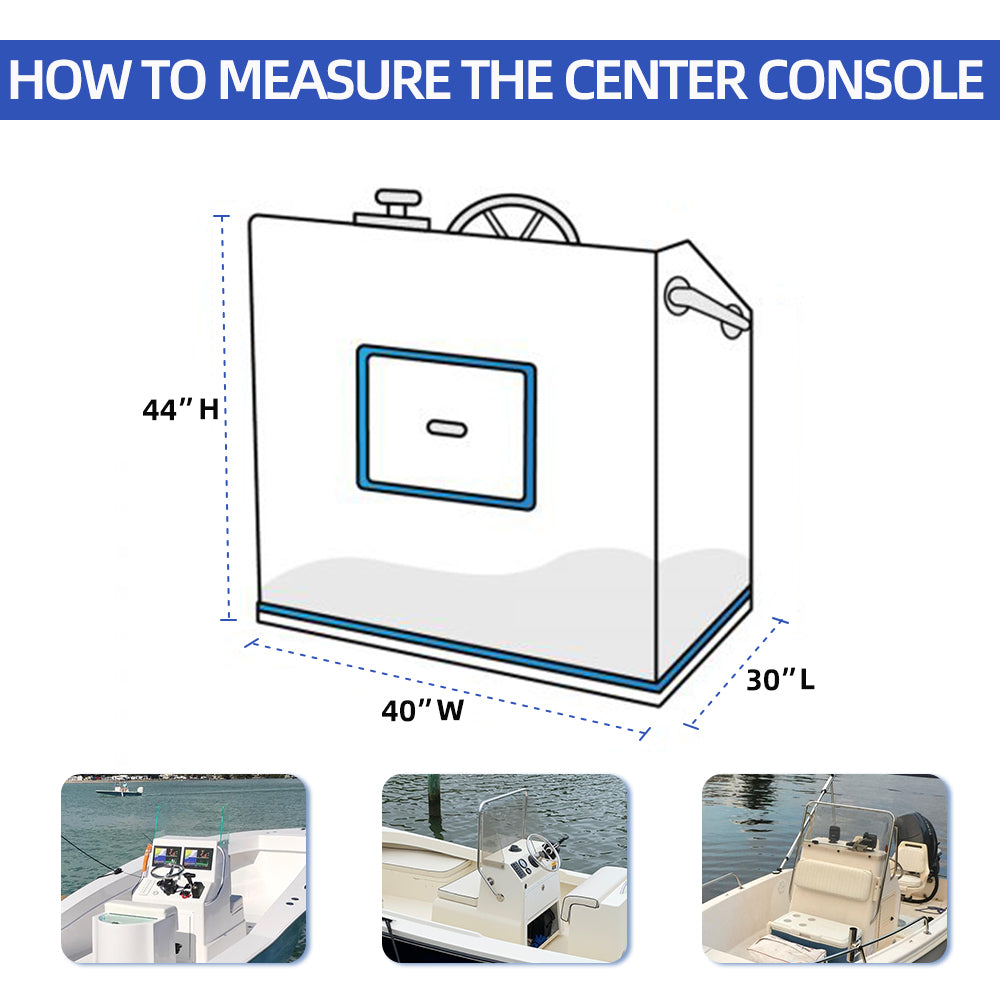 Zenicham 600D Boat Cover For Boat Center Console Cover