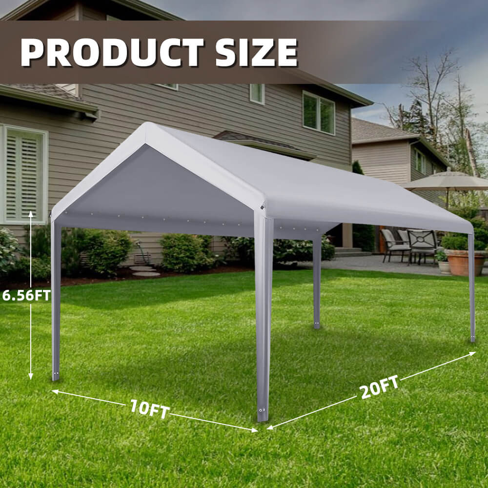 Zenicham 10'x20'Carport Replacement Canopy(Not Including Frame)