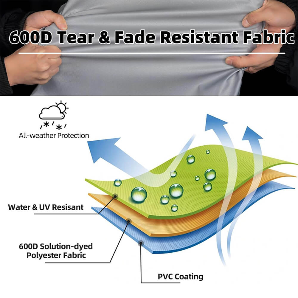 Deck Box Cover - 600d tear & fade resistant fabric