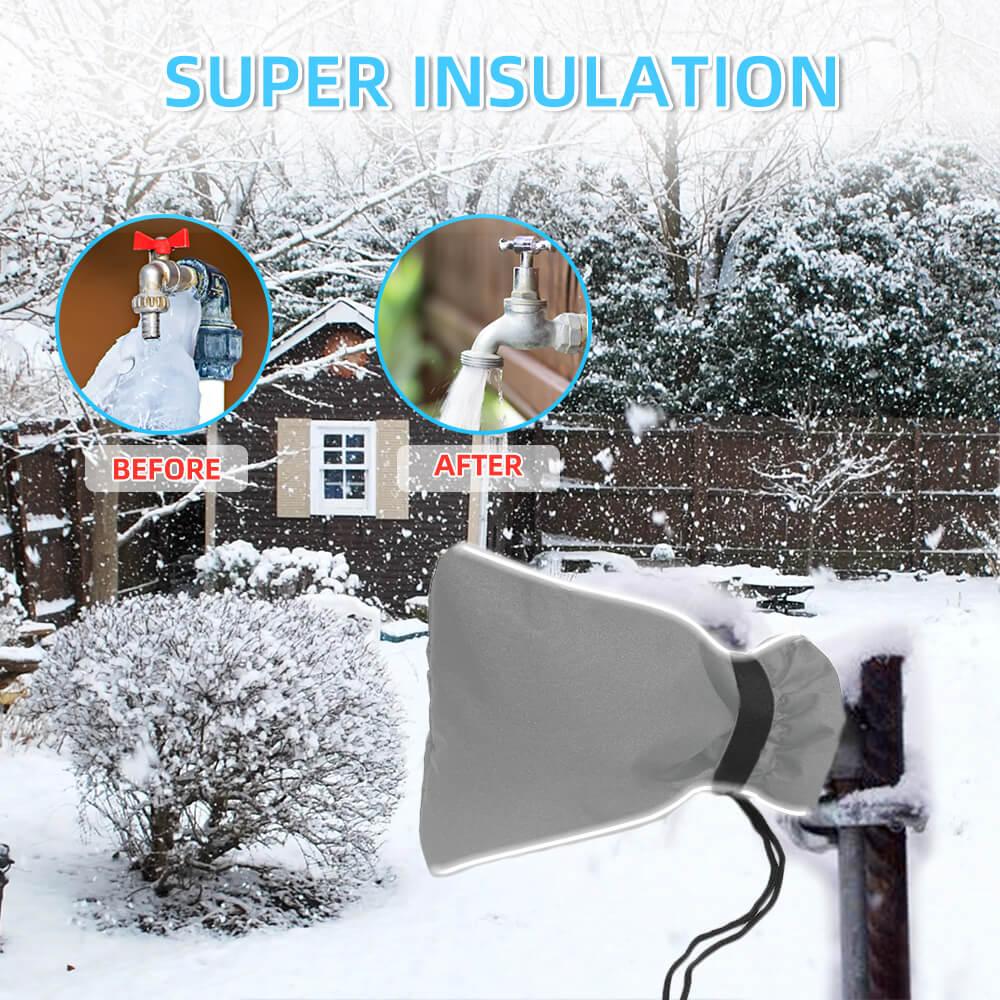 zenicham Thickened Outdoor Faucet Cover Socks for Winter zenicham Thickened Outdoor Faucet Cover Socks for Winter