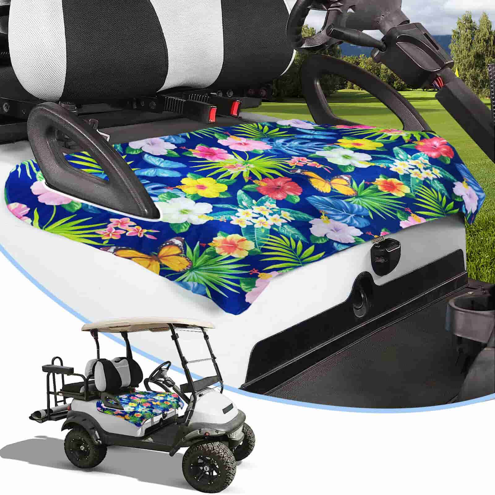 Zenicham Golf Cart Seat Covers, Microfiber Golf Cart Seat Towel/Blanket Covers