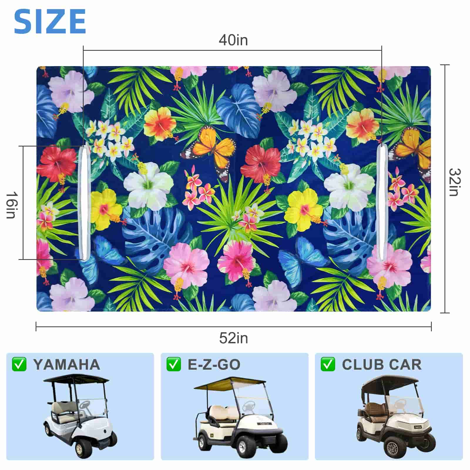 Zenicham Golf Cart Seat Covers, Microfiber Golf Cart Seat Towel/Blanket Covers