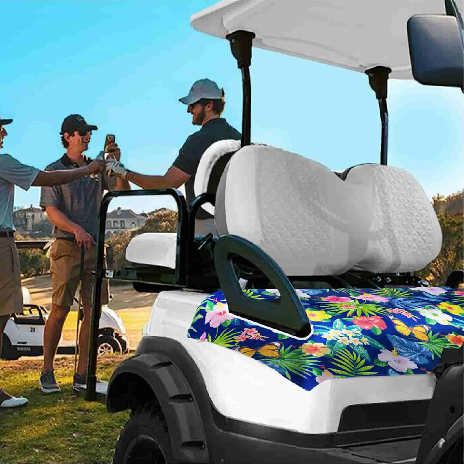 Zenicham Golf Cart Seat Covers, Microfiber Golf Cart Seat Towel/Blanket Covers