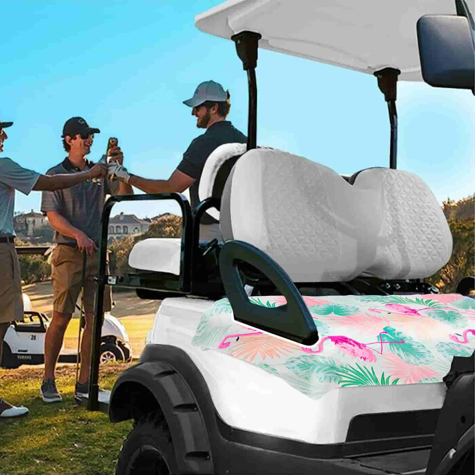 Zenicham Golf Cart Seat Covers, Microfiber Golf Cart Seat Towel/Blanket Covers