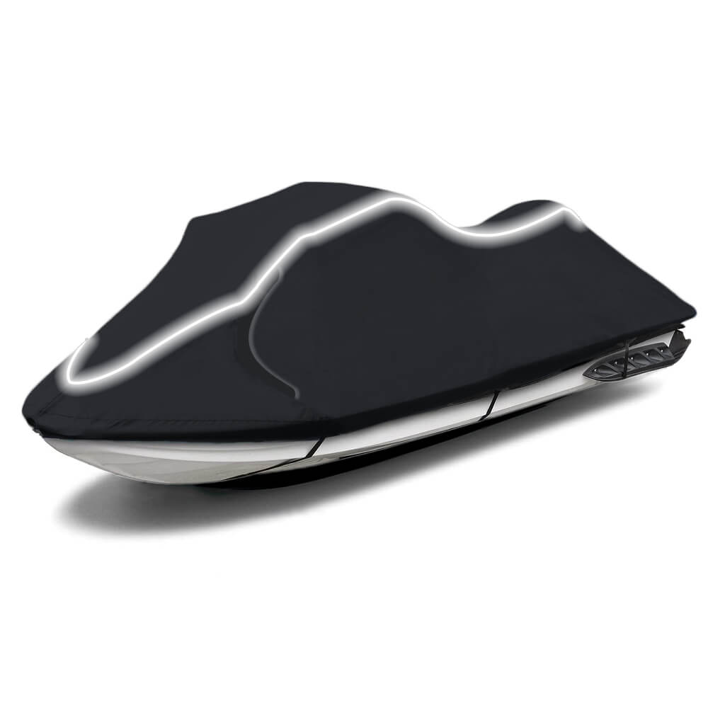 Upgraded Fade and Crack Resistant Trailerable Navy Jet Ski Cover, Heavy-Duty Waterproof and UV Protection PWC Cover,Jetski Watercraft Cover
