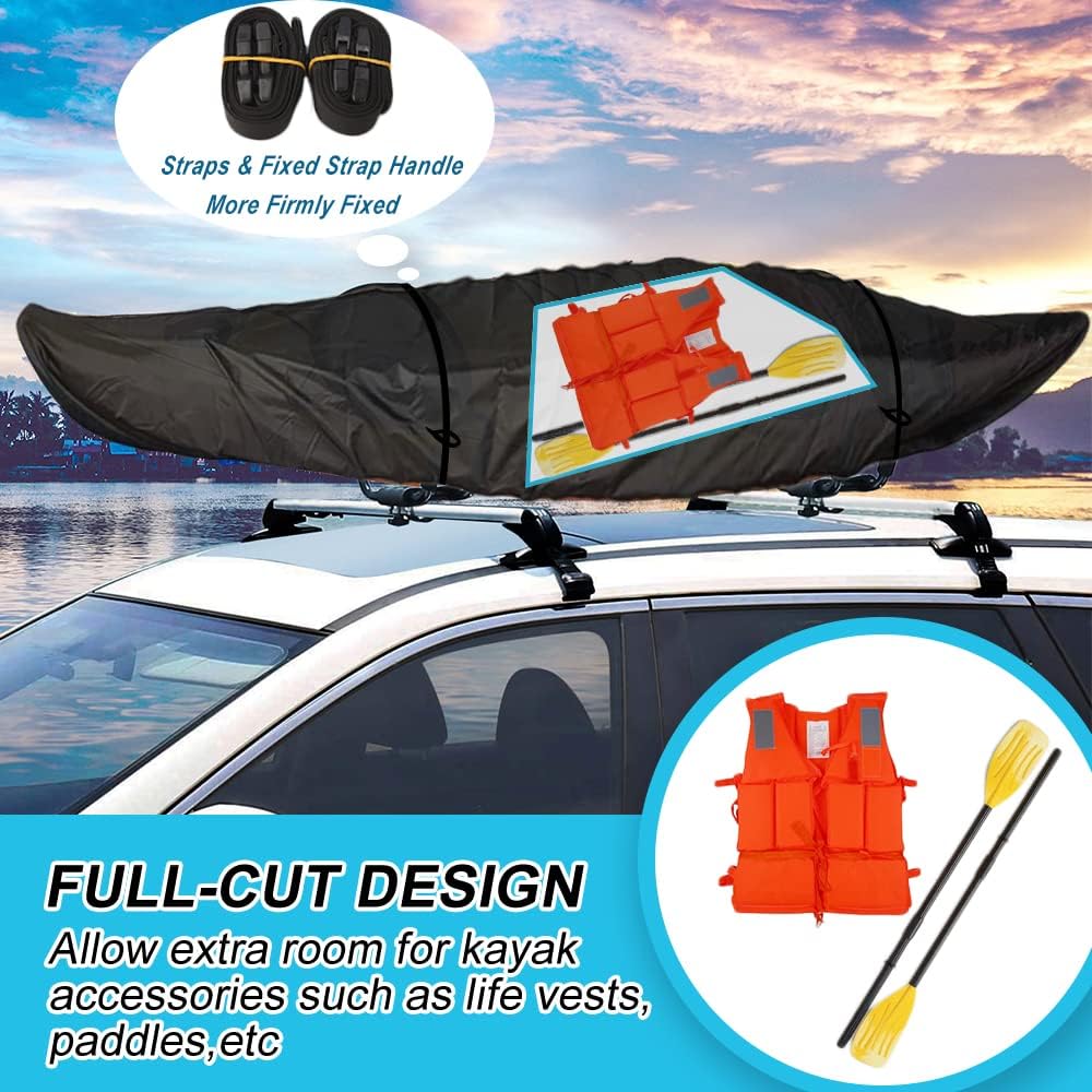 Zenicham 16ft 600D Fade and Crack Resistant Trailerable Kayak Cover