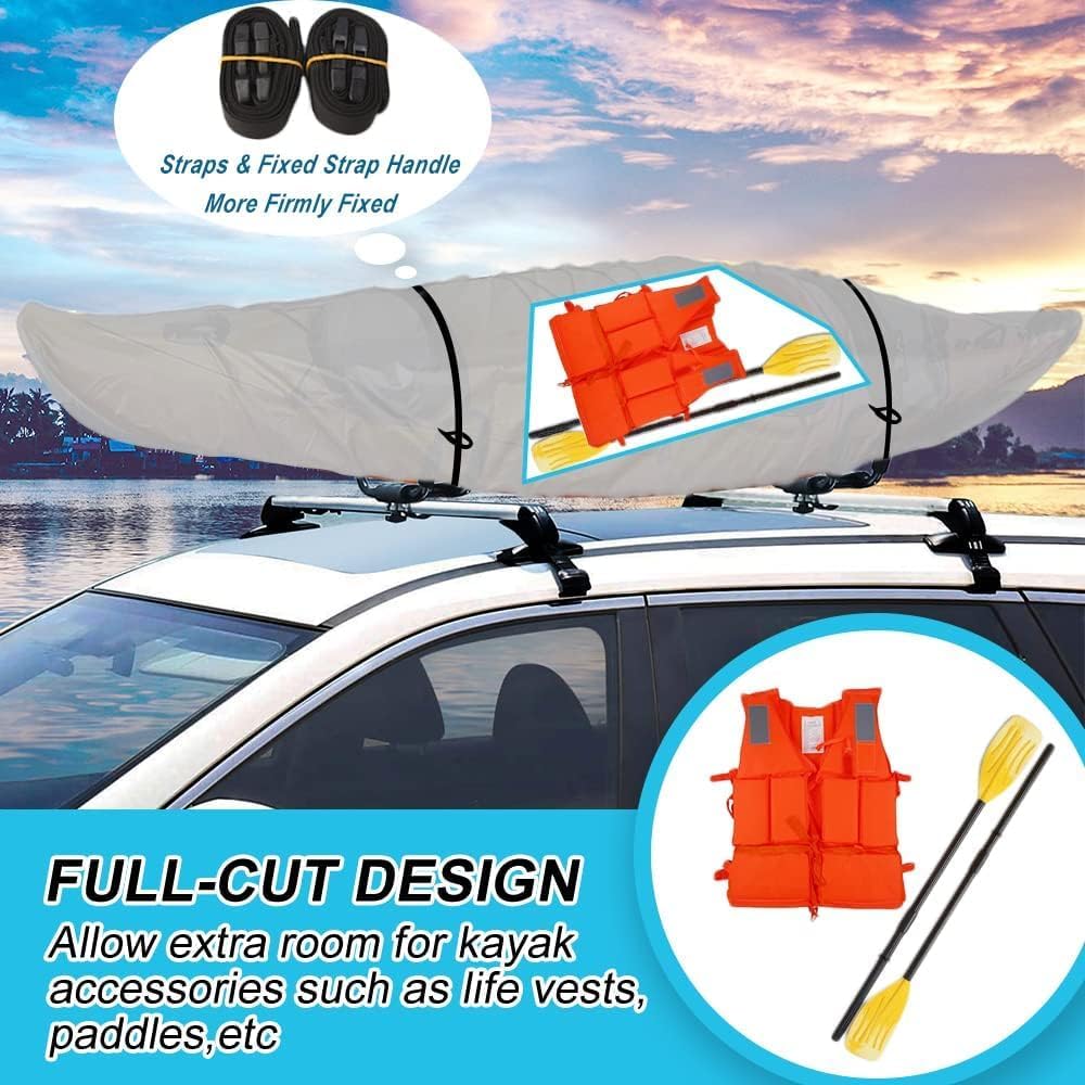 Zenicham 600D Kayak Covers for Outdoor Storage