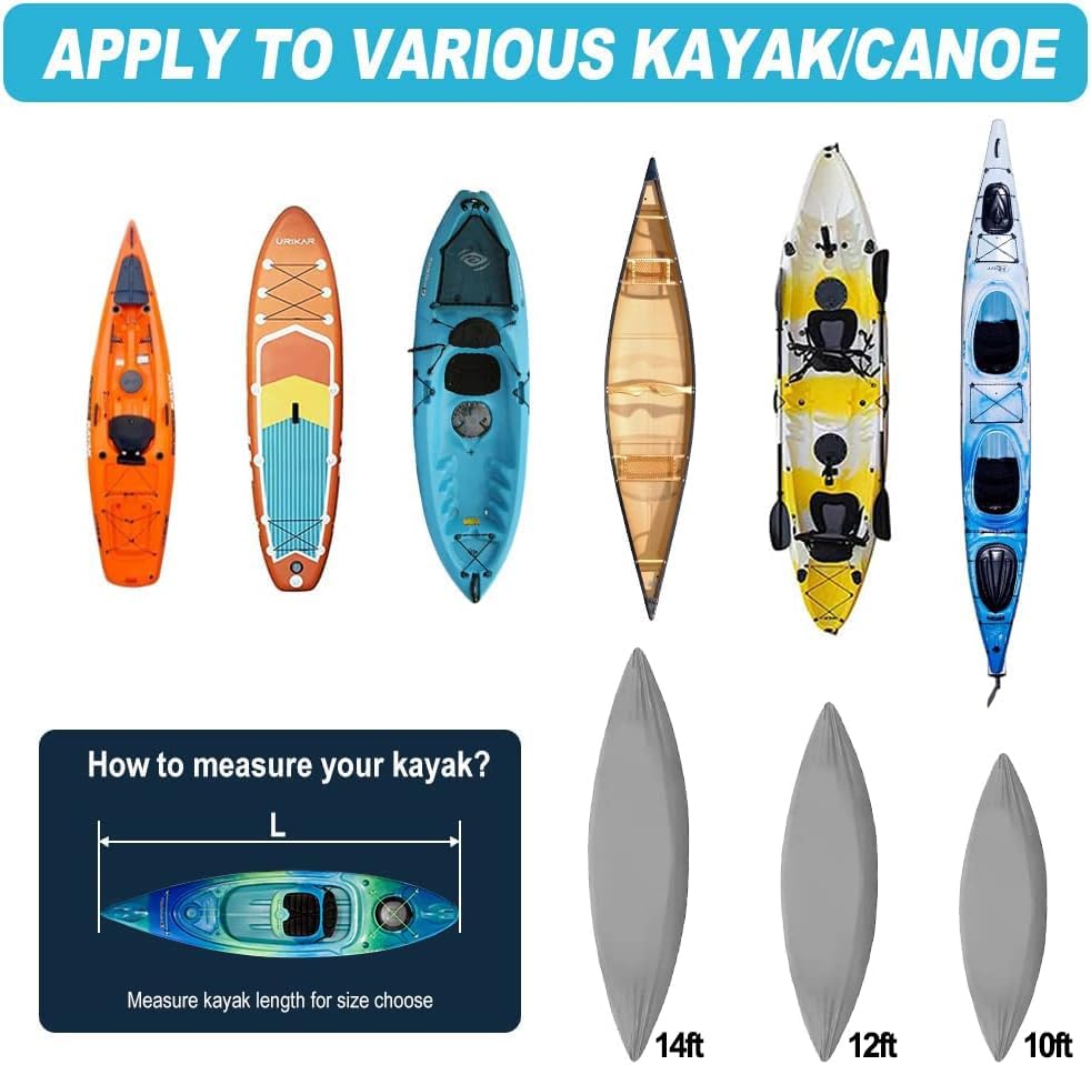 Zenicham 600D Kayak Covers for Outdoor Storage