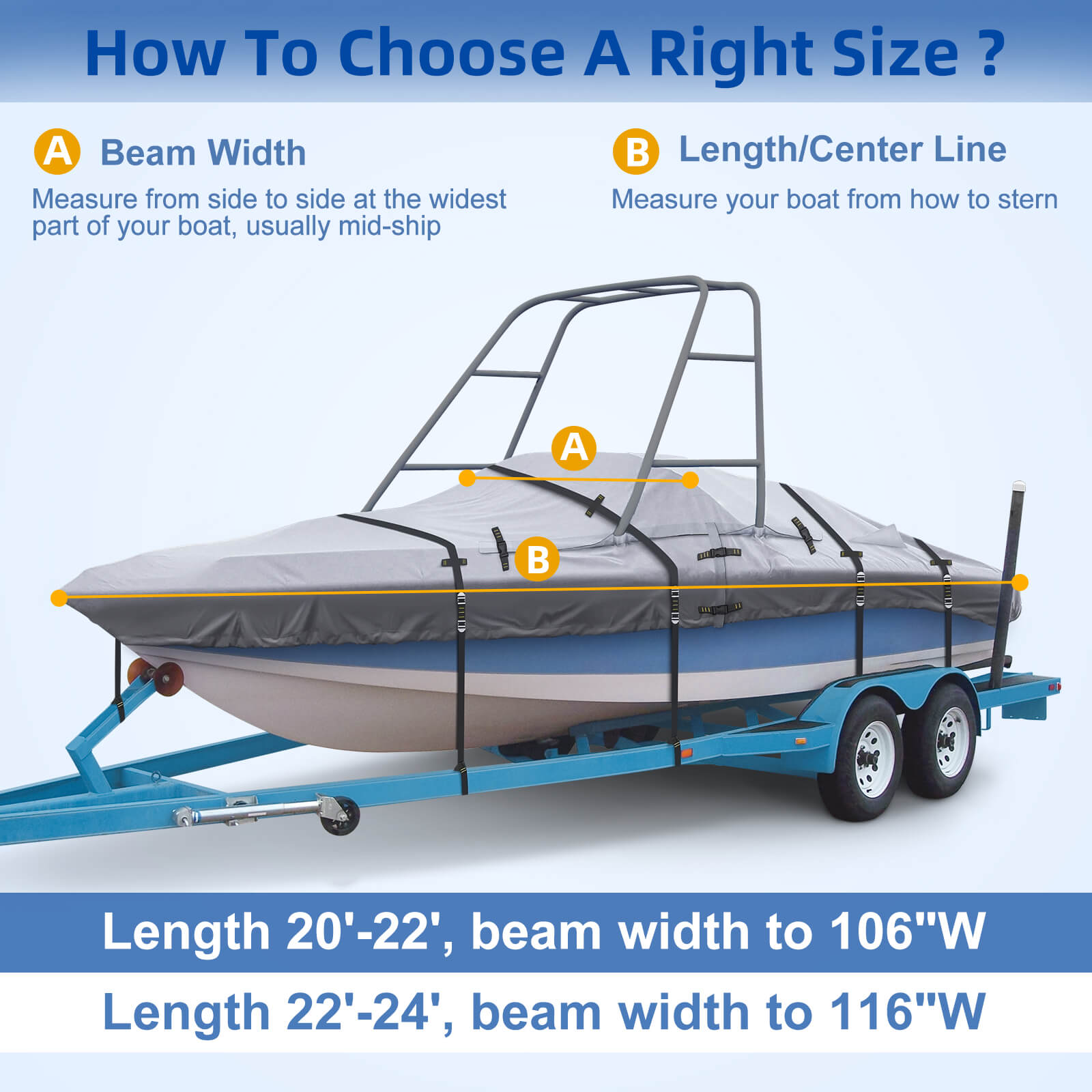 Zenicham 900D Ski & Wakeboard Tower Boat Cover