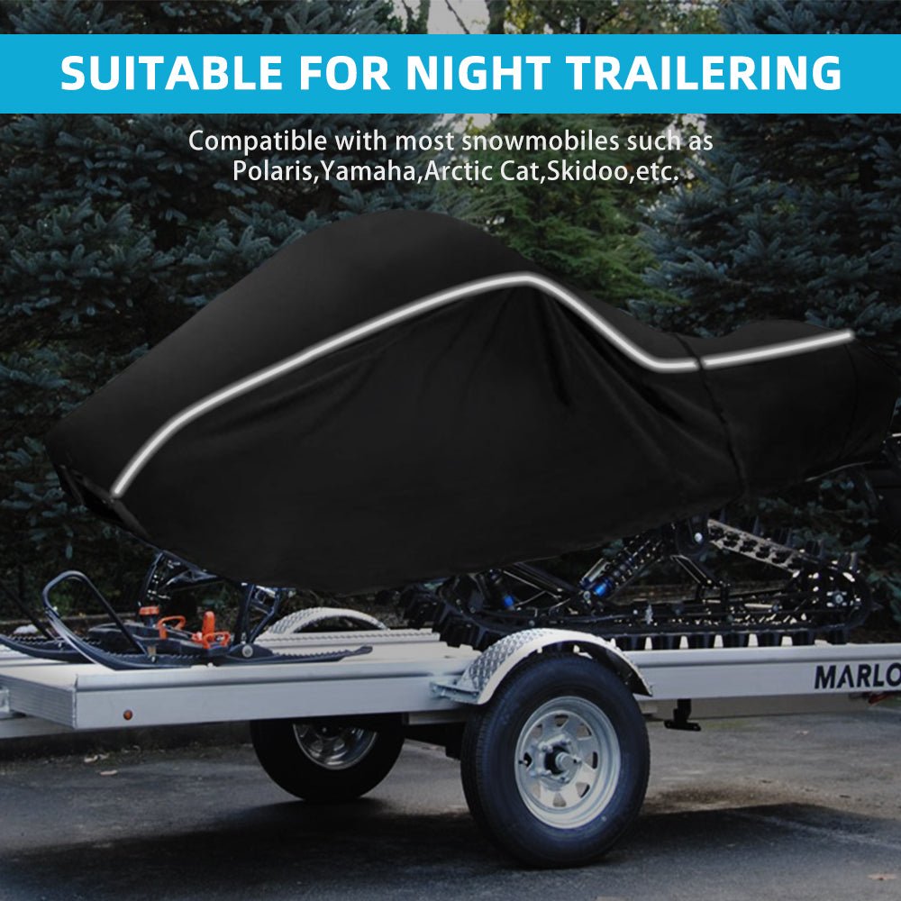 Zenicham Upgraded Tear and Fade Resistant Trailerable Snowmobile Cover