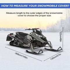 Zenicham Snowmobile Cover, Universal Waterproof Snowmobile Storage Cover