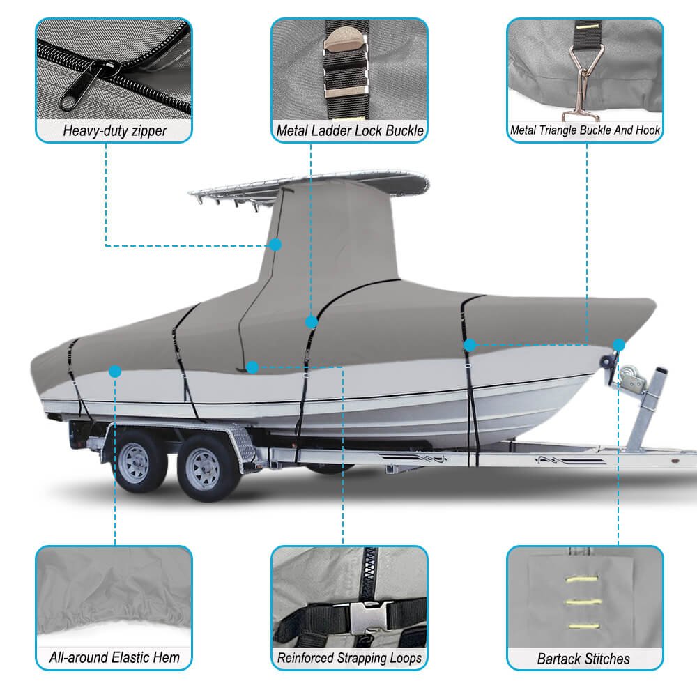 Zenicham 900D Marine Grade T-Top Boat Cover