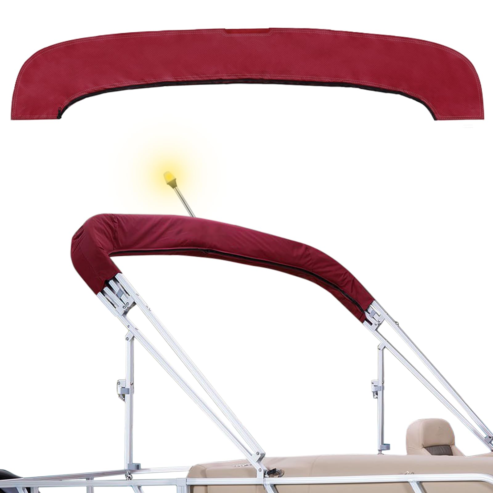 600D 4 Bow Bimini Top Storage Boot with Light Hole ,(3 Bow Without Light Hole)