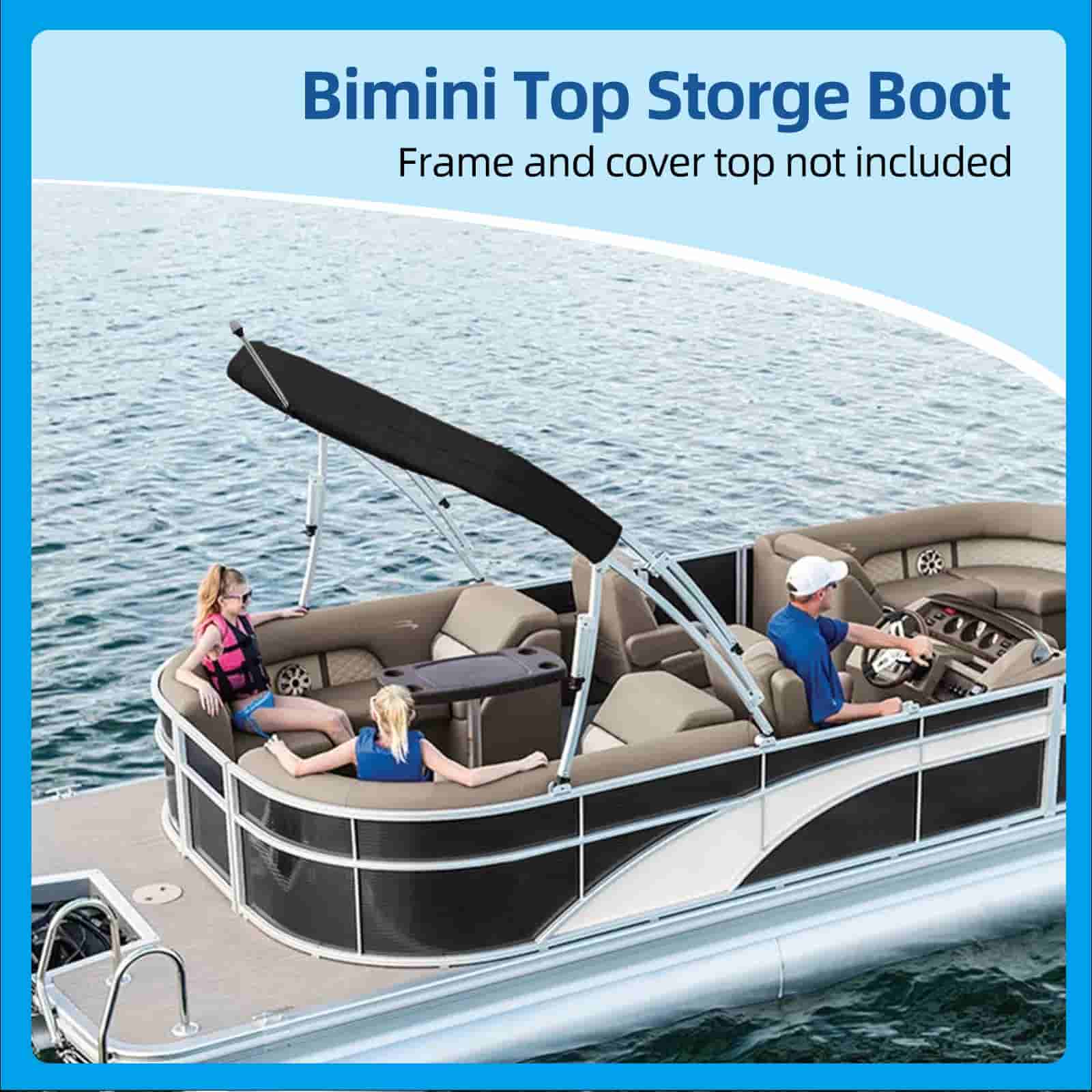 600D 4 Bow Bimini Top Storage Boot with Light Hole ,(3 Bow Without Light Hole)