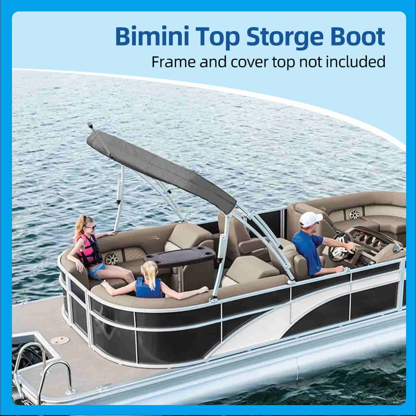 600D 4 Bow Bimini Top Storage Boot with Light Hole ,(3 Bow Without Light Hole)